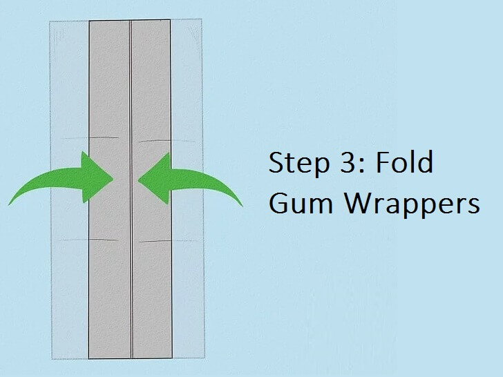 Step 3 Fold the Gum Wrappers